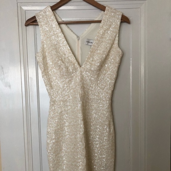 Dress the Population | Dresses | White Sequin Dress The Population Dress  Stunning | Poshmark